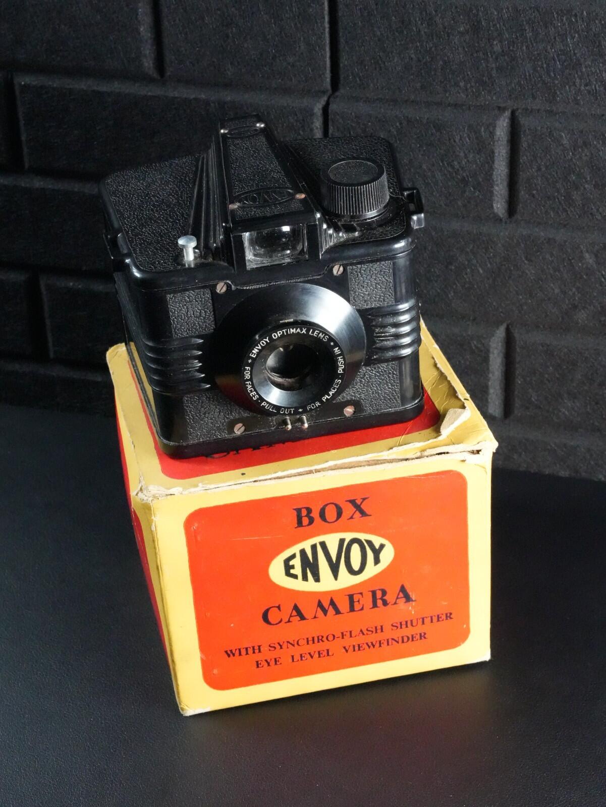 Ensign Envoy Vintage 1950's Box Camera & Original Box - Faulty, Display | Repair
