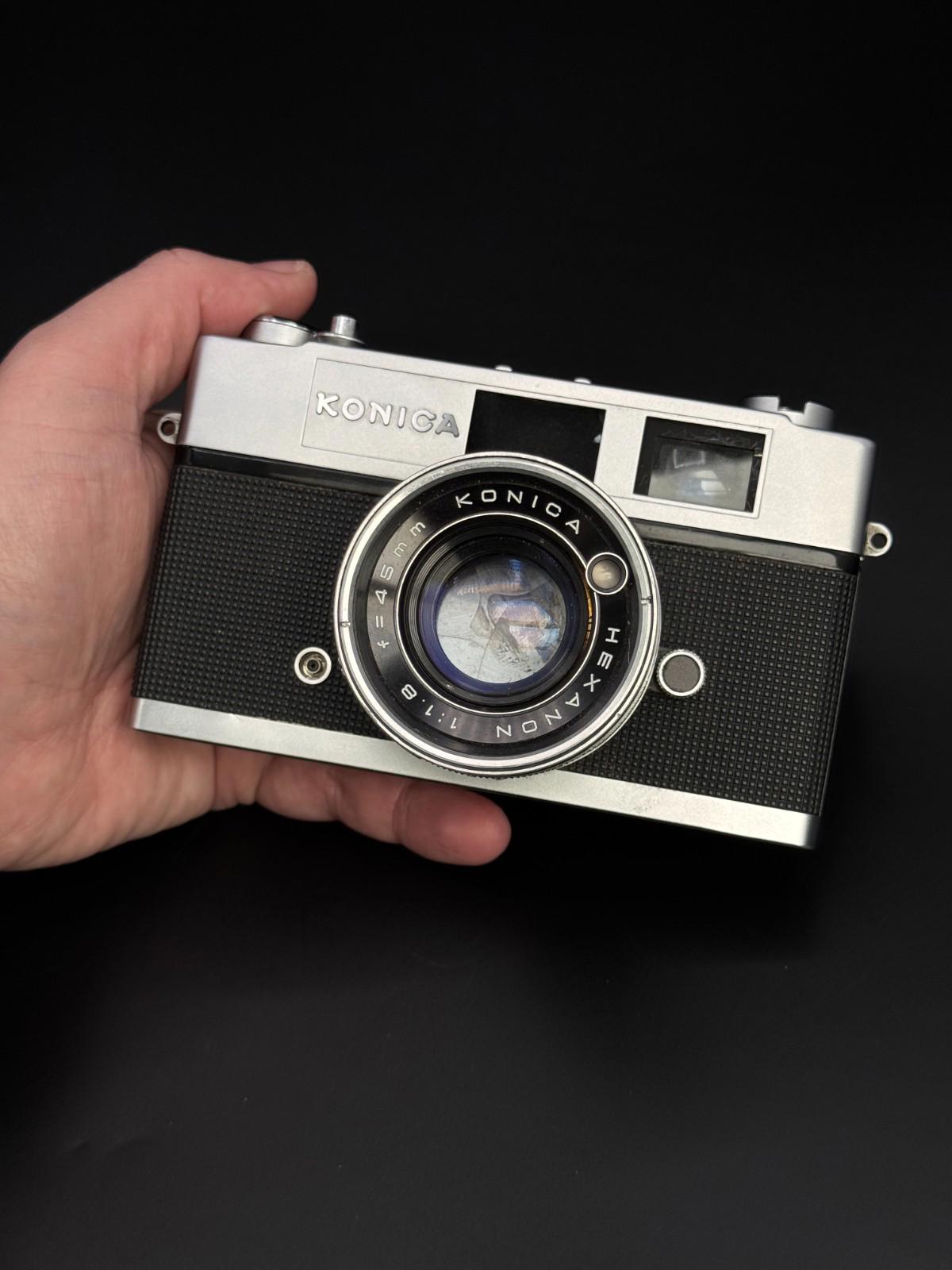 Konica Auto S2 Vintage 1960's Rangefinder 35mm Film Camera - Faulty (D316)
