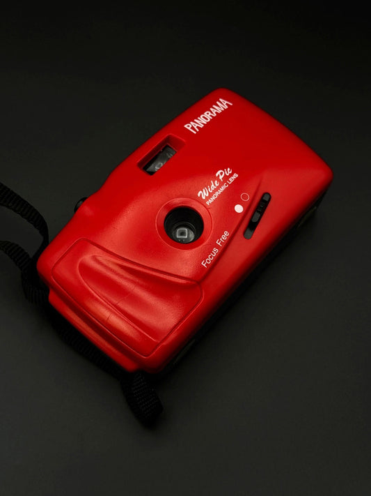 Vintage Panorama Wide Pic Panoramic Red 35mm Film Camera - Boxed & Fully Working