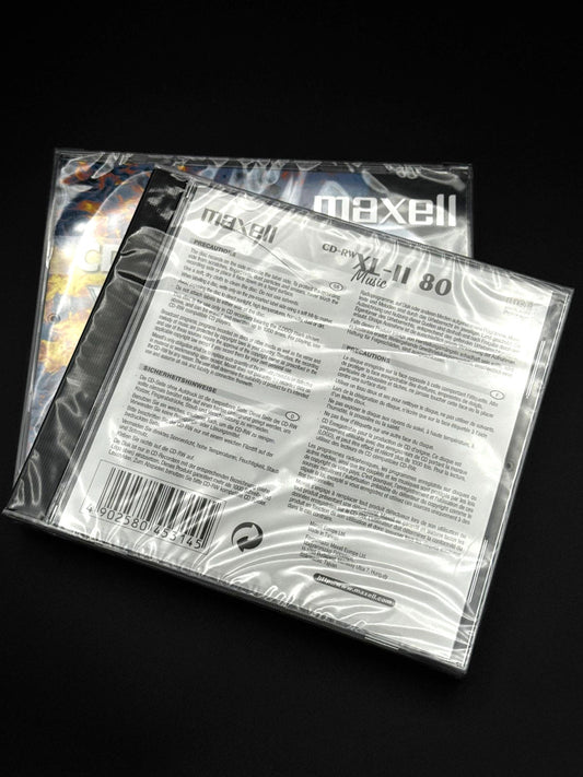 2 Genuine Maxell CD-RW 80 XL-II Rewritable Discs - New & Sealed