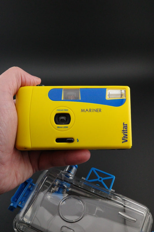 Vivitar Mariner 35mm Film Camera 28mm Lens Underwater - Tested & Working