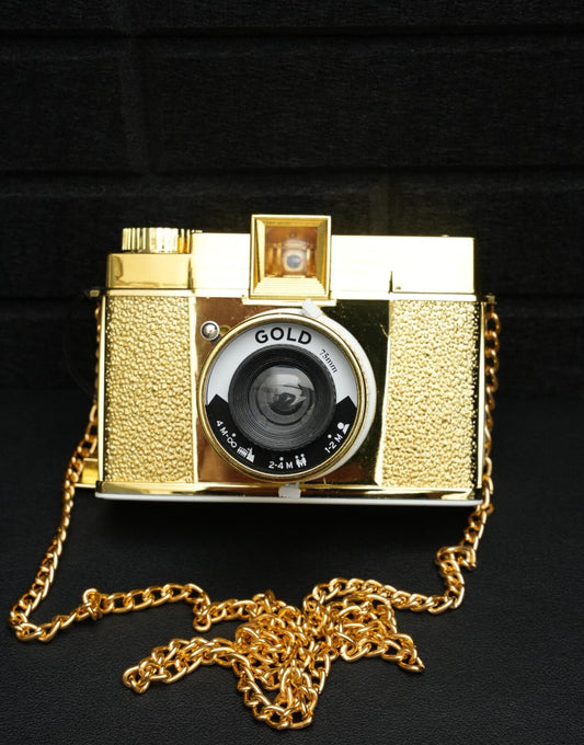 Lomography Diana F+ Limited Gold Edition 120 Film Camera - Boxed & Working