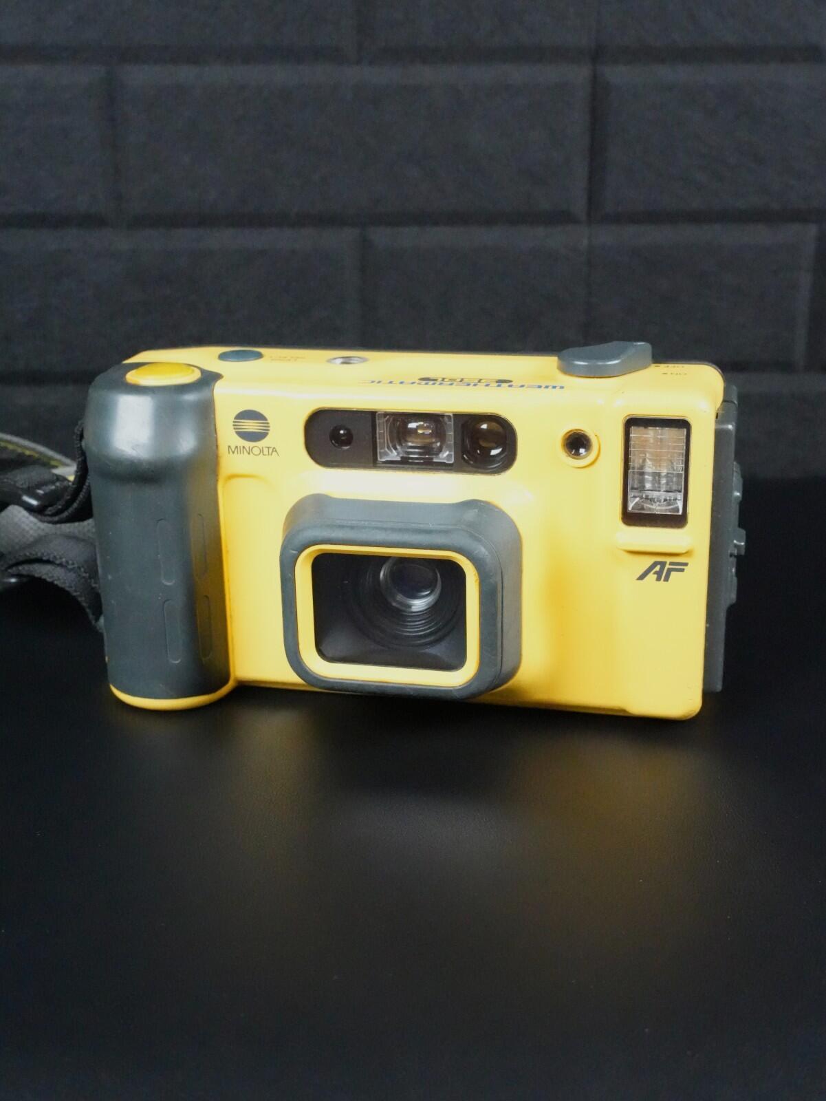 Minolta Weathermatic 35DL 1980'S Underwater 35mm Film Camera Yellow - Working