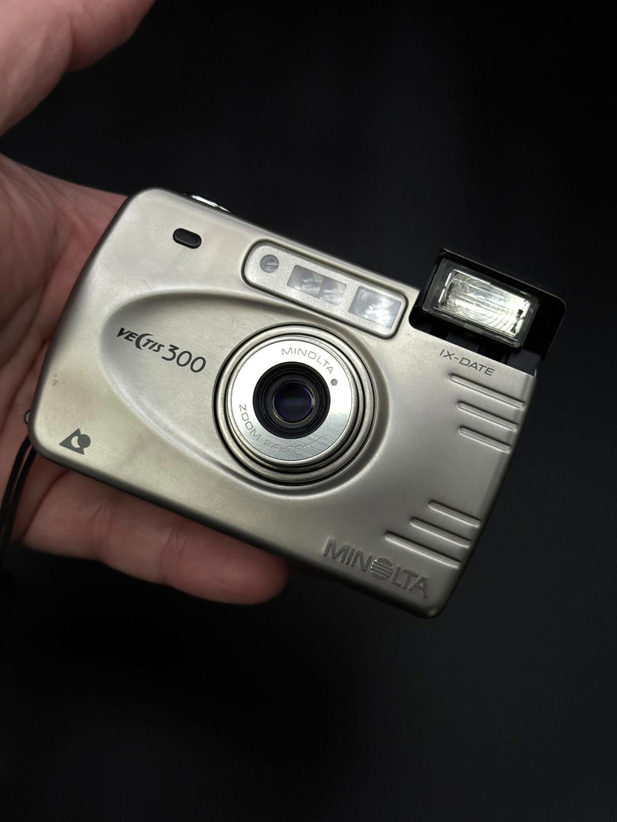 Minolta Vectis 300 IX-Date Vintage APS Film Camera Point & Shoot