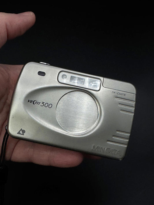 Minolta Vectis 300 IX-Date Vintage APS Film Camera Point & Shoot - Fully Working