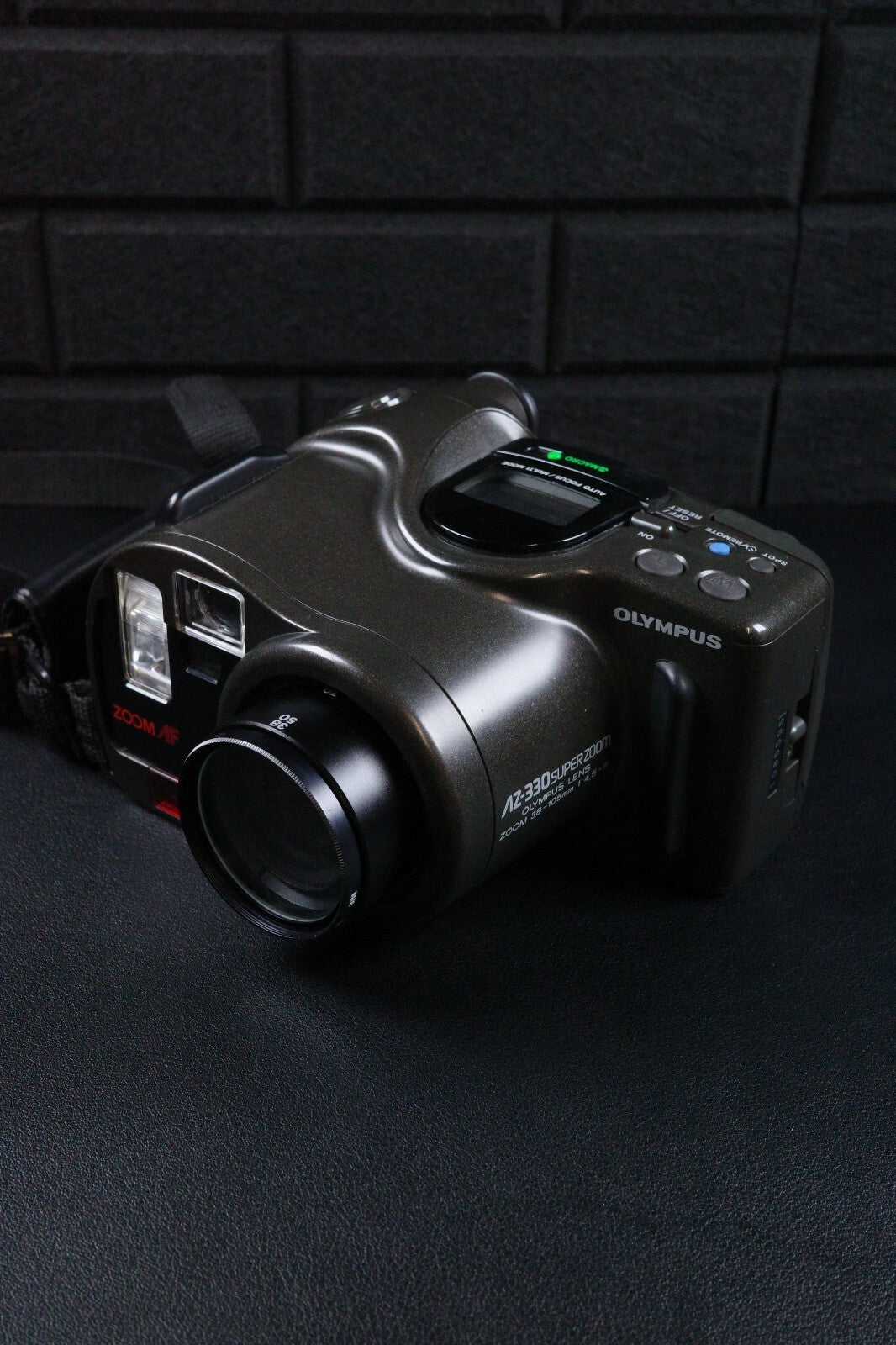 Olympus AZ-330 Superzoom Vintage 1990's 35mm Camera + Batteries - Working VGC
