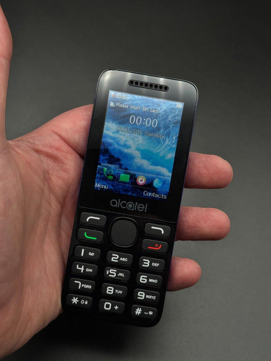 Alcatel 2038X Basic 3G Phone Push Button Blue Mobile Phone - Unlocked (M154)