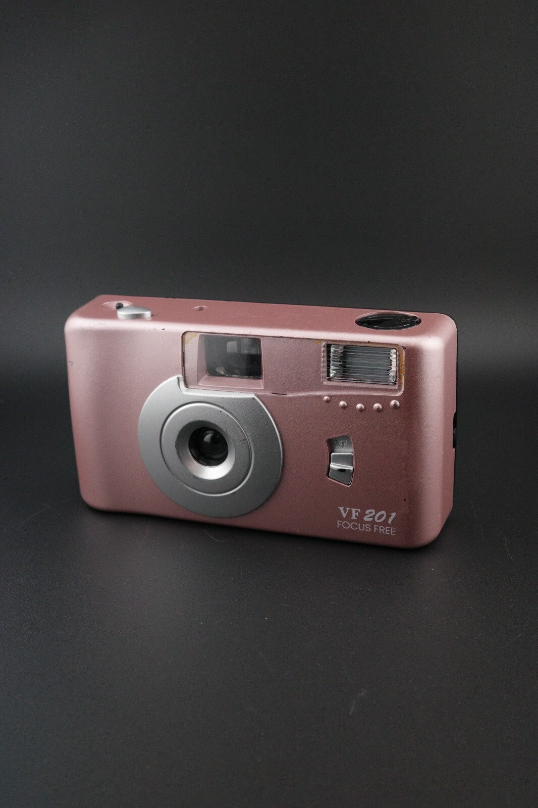 Pink VF201 Focus Free Point and Shoot 35mm Film Camera - Tested & Working