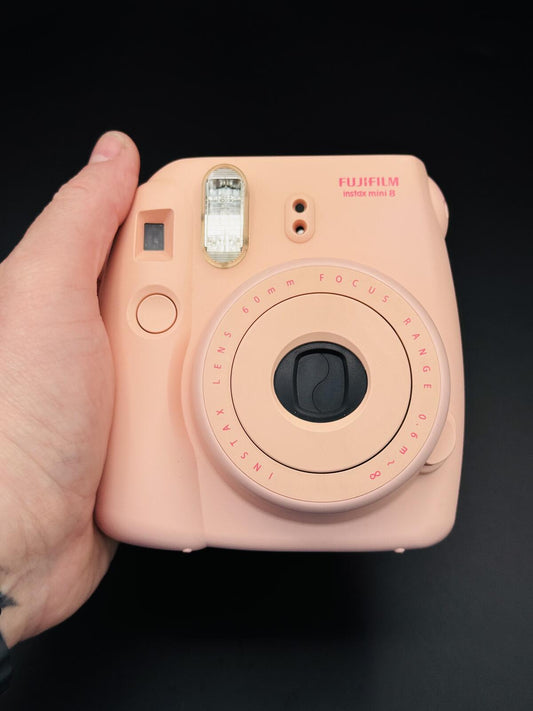 Fujifilm Instax Mini 8 Pink Instant Camera + Film, Case & Album - Fully Working