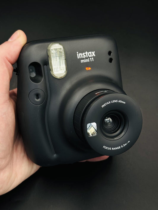 Fujifilm Instax Mini 11 Black Instant Camera + Film - Tested and Fully Working