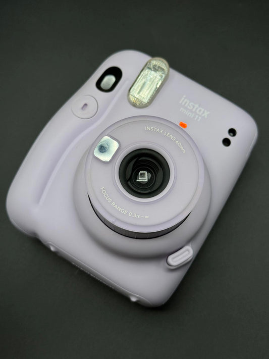 Fujifilm Instax Mini 11 Lilac instant Camera + Case, Film & Batteries - Working
