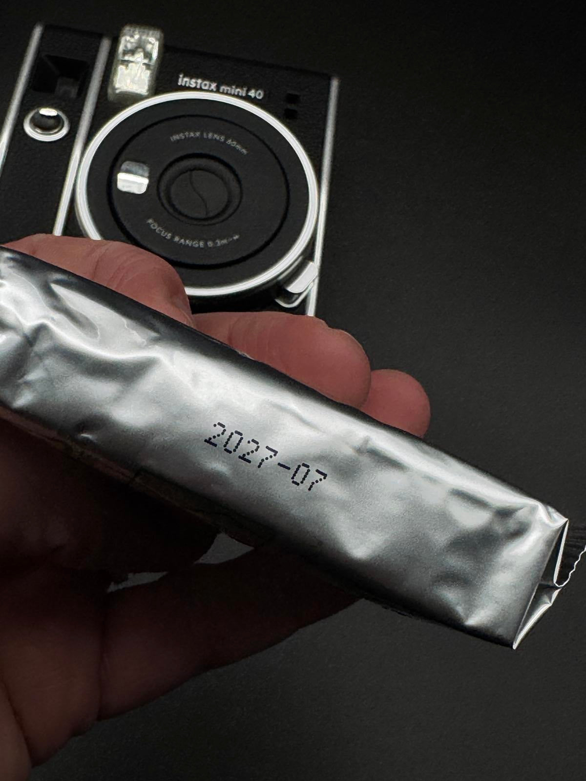 Fujifilm Instax Mini 40 Instant Camera Black + Film & Batteries - Working