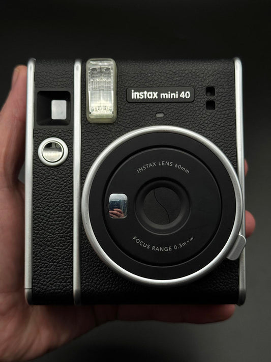 Fujifilm Instax Mini 40 Instant Camera Black + Film & Batteries - Working