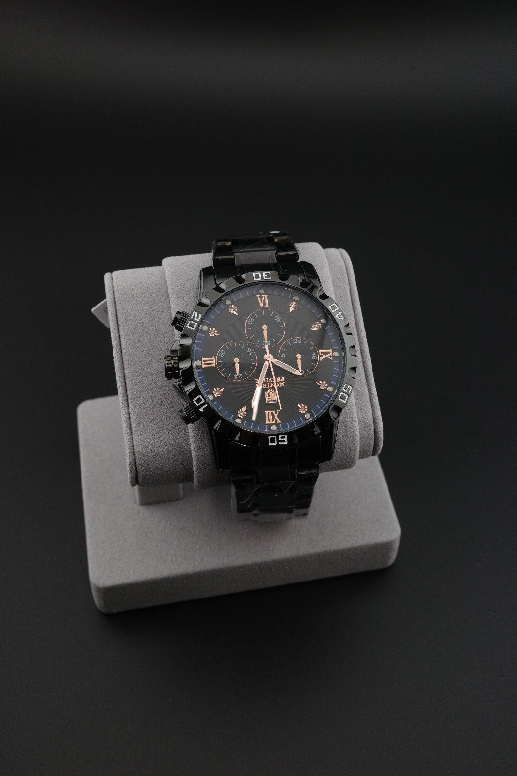 Montres Prestige Invicta MPW-0331 Men's 44mm Black Quartz Watch New Boxed