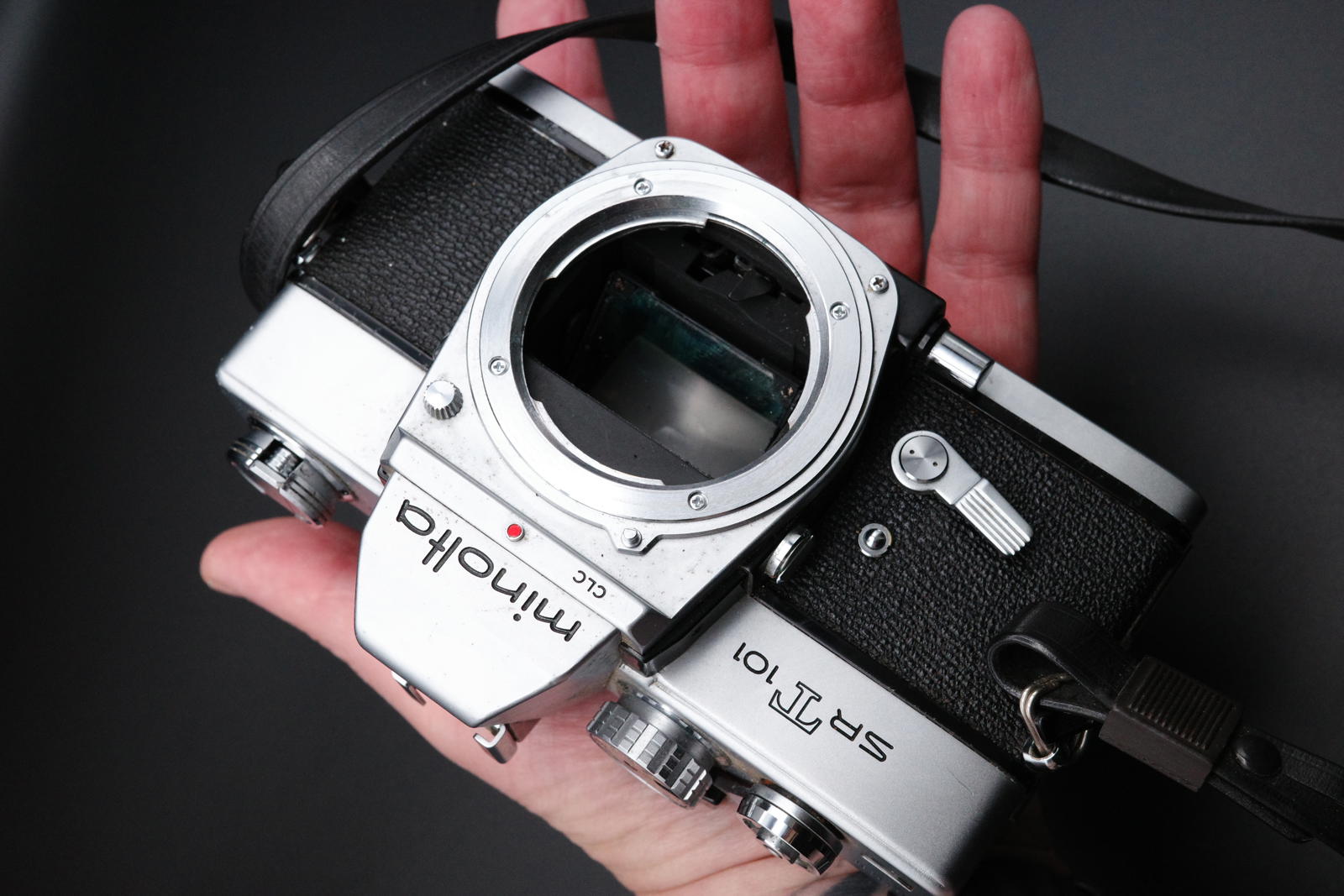 Minolta SRT101 35mm MF Film SLR Camera Body Only - Spares or Repair