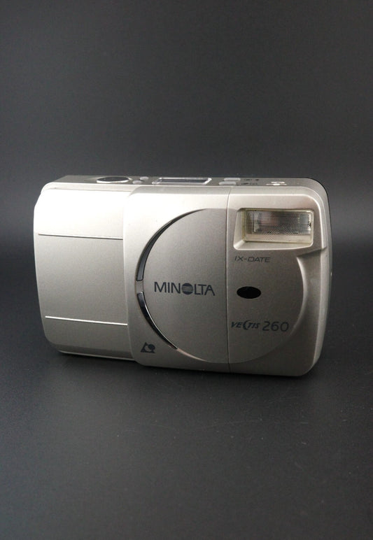 Minolta Vectis 260 Vintage APS Film Camera 25-65mm Zoom - Tested & Working