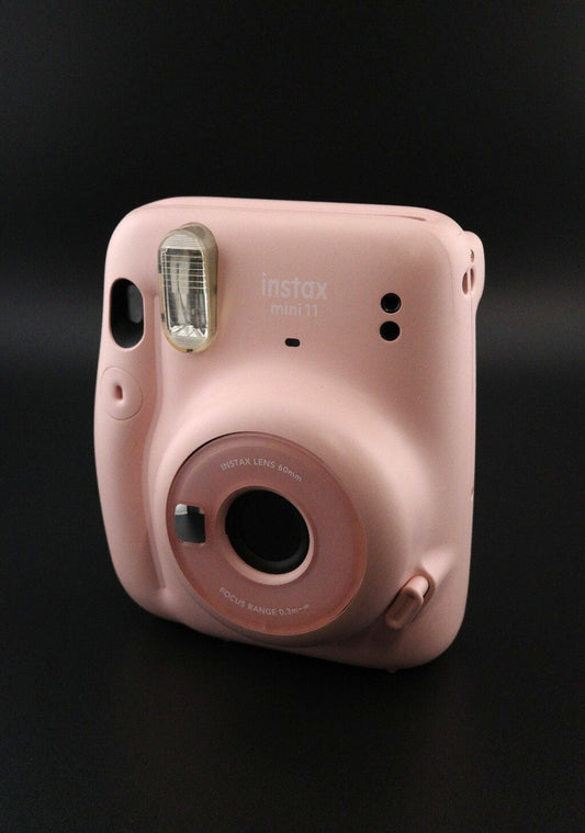 Fujifilm Instax Mini 11 Pink Instant Camera + Case & Batteries - Fully Working