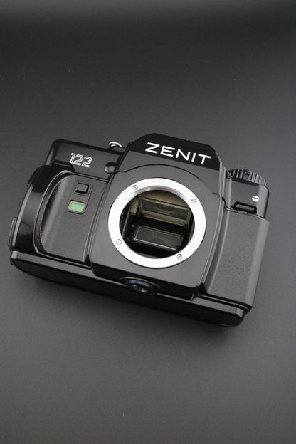 Zenit 122 35mm SLR + MC Zenitar-M2s 50mm f2 - Tested & Working and Near Mint
