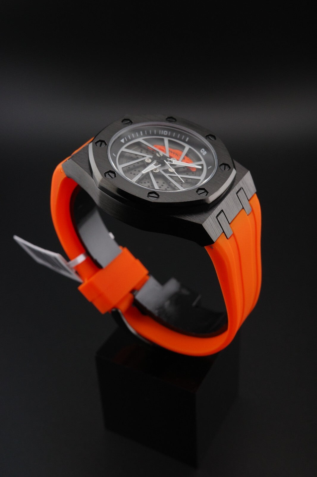 Invicta Speedway Rim 69490 Men’s Watch 42mm Black Orange - Brand New & Boxed