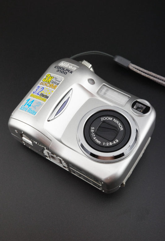 Boxed Nikon COOLPIX 3100 3.2MP Digital Camera + Batteries & Card - Working