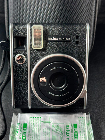 Fujifilm Instax Mini 40 Instant Camera + Case, Film & Batteries (Tested Working)