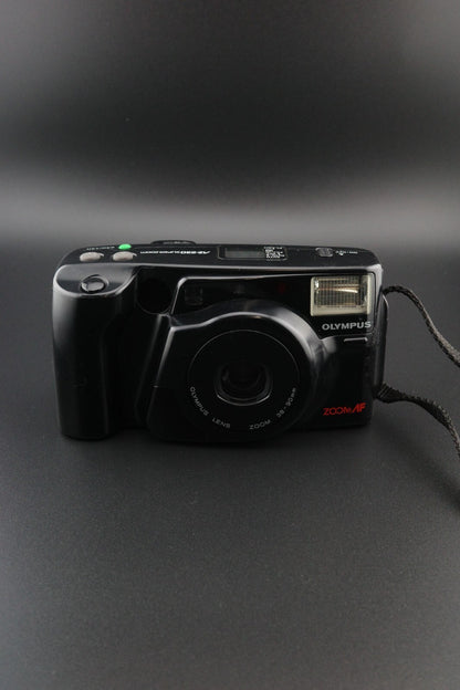 Olympus AZ-230 Superzoom 35mm Film Camera 38-90mm Autofocus - Tested & Working