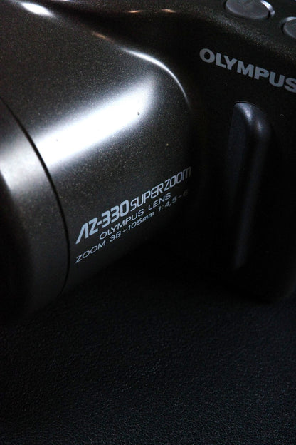 Olympus AZ-330 Superzoom Vintage 1990's 35mm Camera + Batteries - Working VGC
