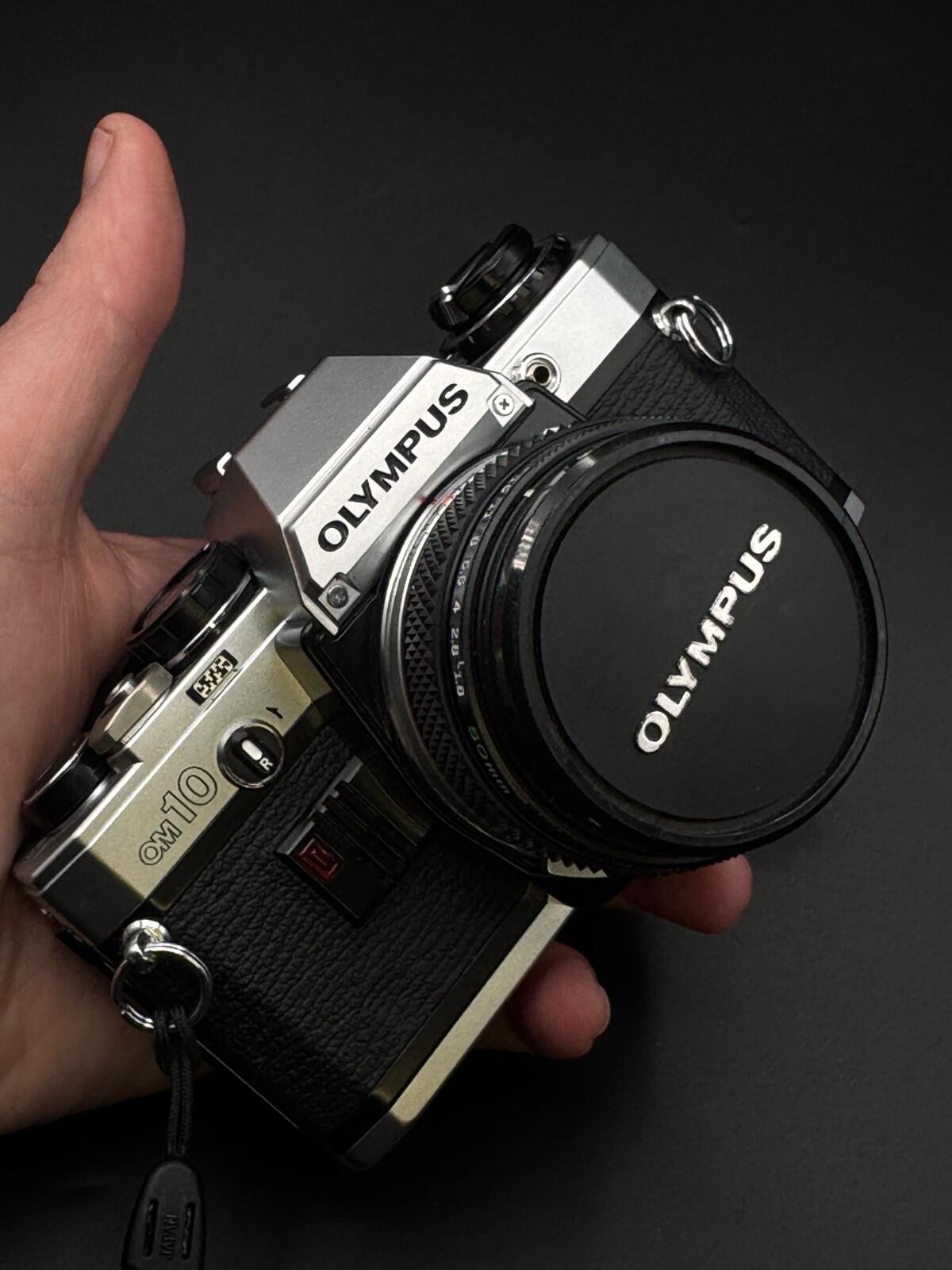 Olympus OM10 SLR 35mm Film Camera + Zuko 50mm F1.8 Lens - Faulty - Read Details