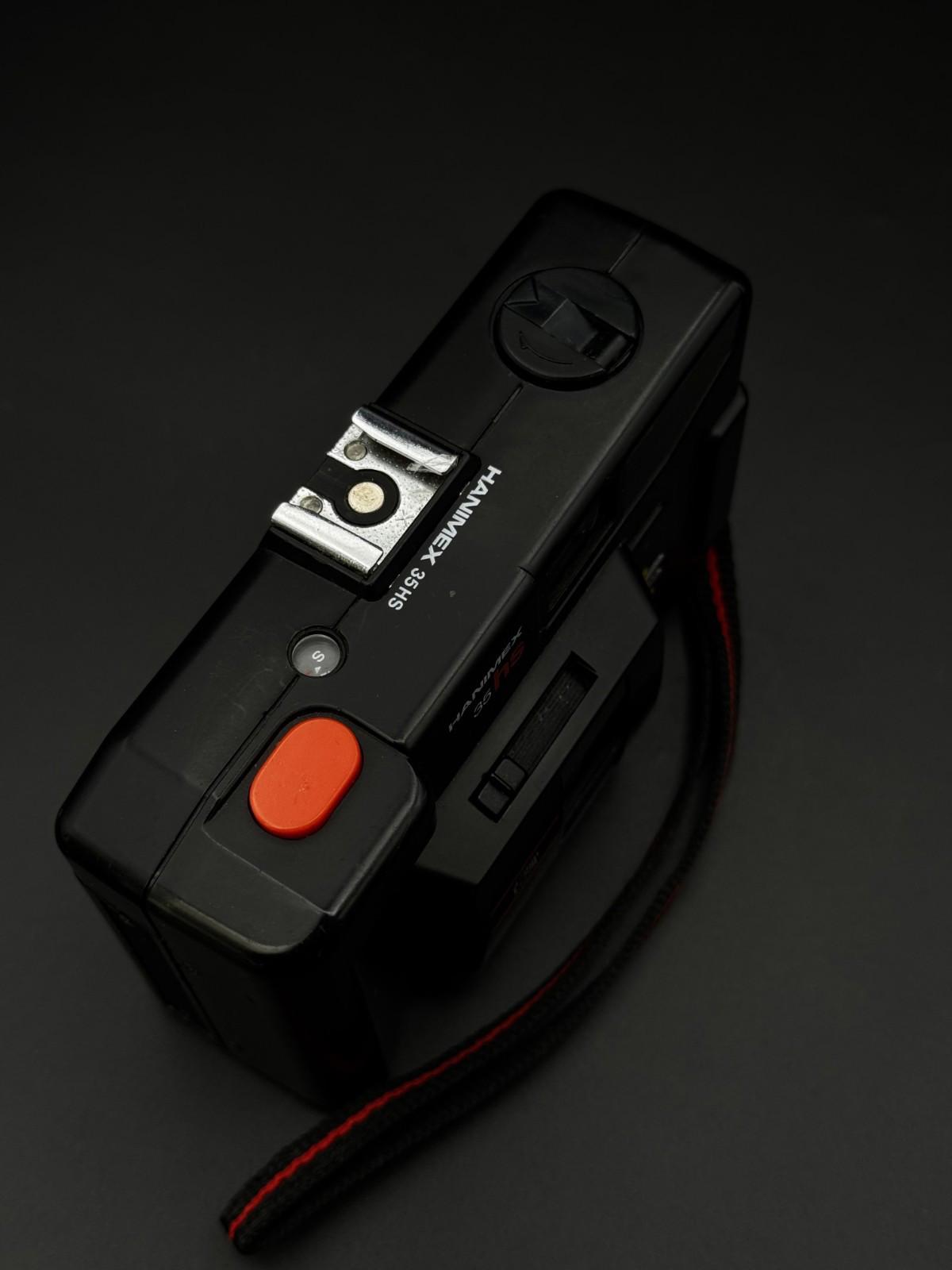 Hanimex 35HS Vintage 35mm Compact Film Camera Black 33mm Lens - Tested & Working