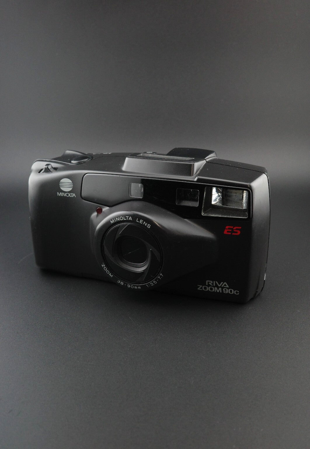 Minolta Riva Zoom 90c Vintage 35mm Point & Shoot Auto Focus Camera - Working