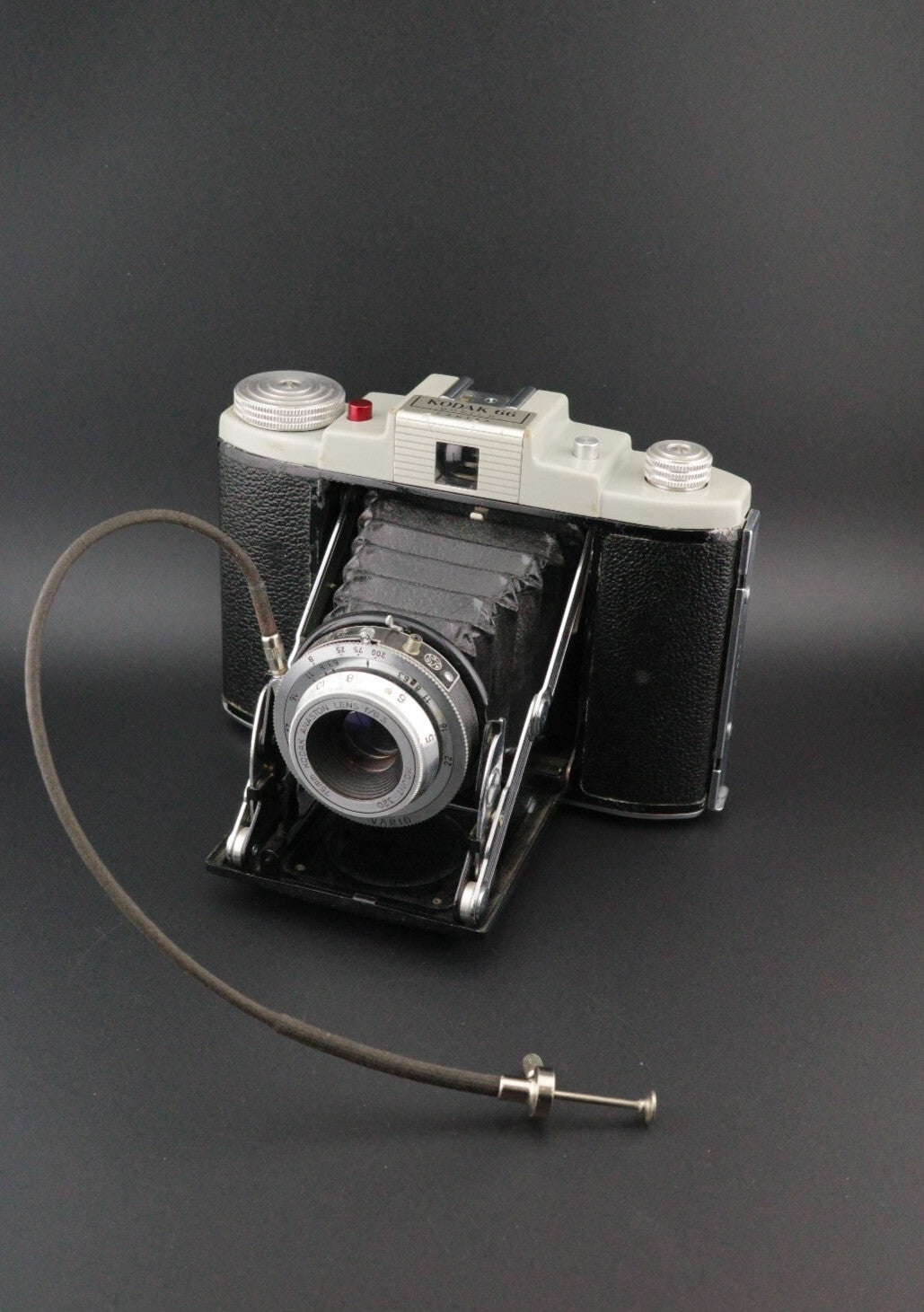 Kodak 66 Model II Vintage 1950's 120 Film Folding Camera + Case Tested & Working