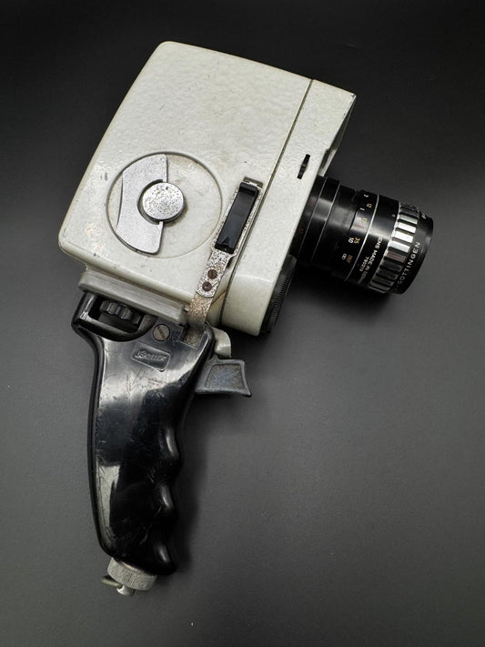 Vintage Bauer 88L Retro Cine Film Camera With Iscovaron 1:1.8/9-30 Double 8mm