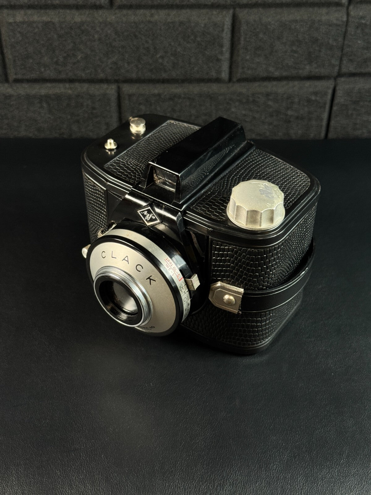 Agfa Clack Vintage 1950's 120 Film Camera + Case - Film Tested & Working