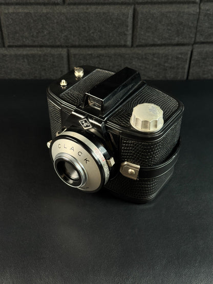 Agfa Clack Vintage 1950's 120 Film Camera + Case - Film Tested & Working