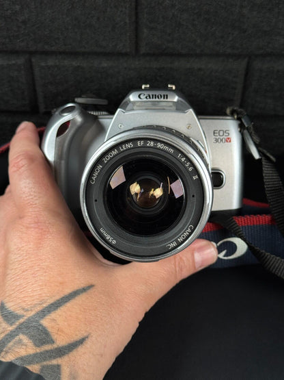 Canon EOS 300v 35mm SLR Film Camera + EF 28-90mm Canon Zoom Lens - Read Details