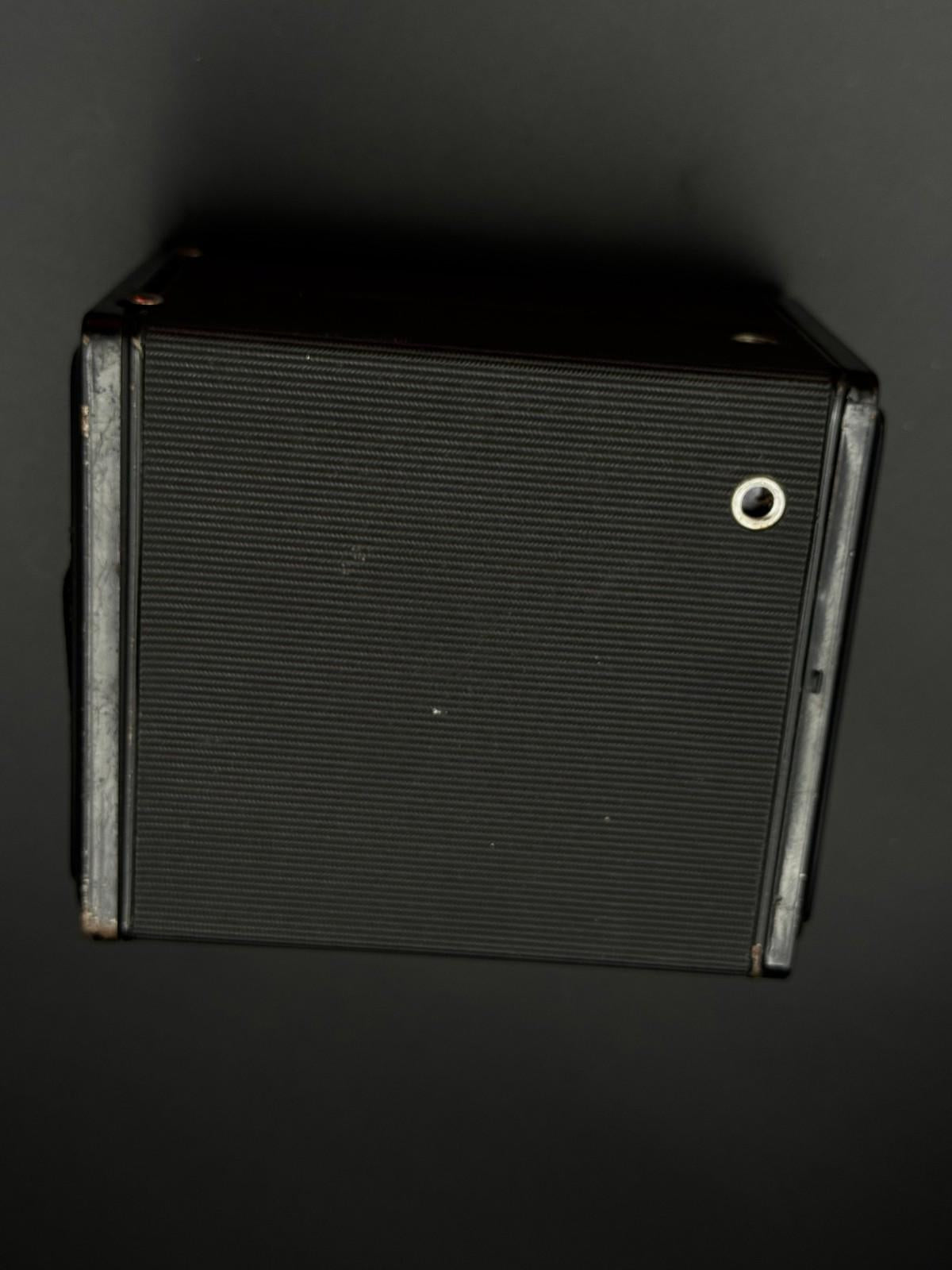 Vintage 1950s Agfa Synchro Box 120 Film Camera With Art Deco Design - Working