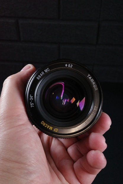 Working Minolta X-300 Vintage 1980's 35mm SLR Film Camera + Tamron 28-70mm Lens