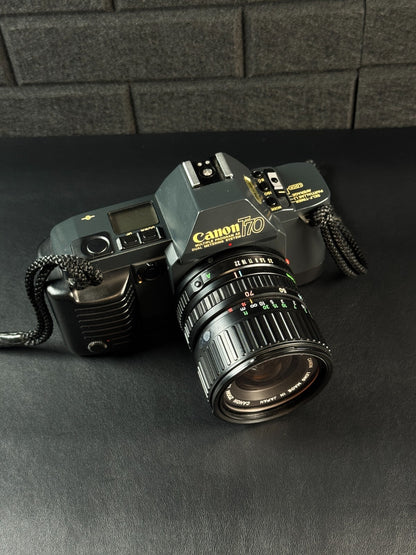 Canon T70 1980's 35mm SLR Film Camera + FD 35-70mm Zoom Lens - Tested & Working