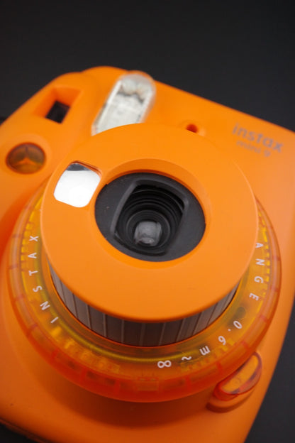 RARE Fujifilm Instax Mini 9 Orange Instant Film Camera - Tested & Fully Working