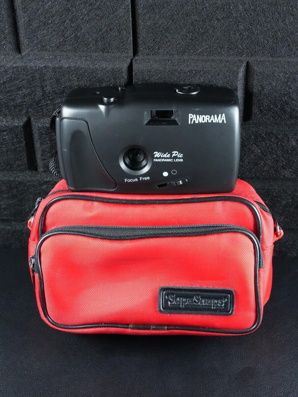 Panorama Wide Pic Vintage 35mm Film Camera + Case - Tested & Working (Z18)