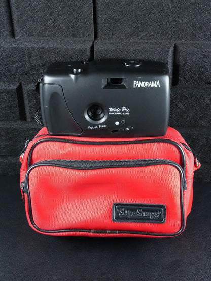 Panorama Wide Pic Vintage 35mm Film Camera + Case - Tested & Working (Z18)