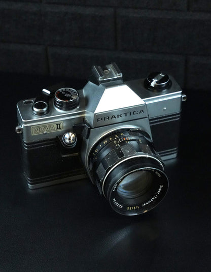 Praktica Nova II Vintage 1960's 35mm Film Camera + 55mm F2 Lens - Fully Working