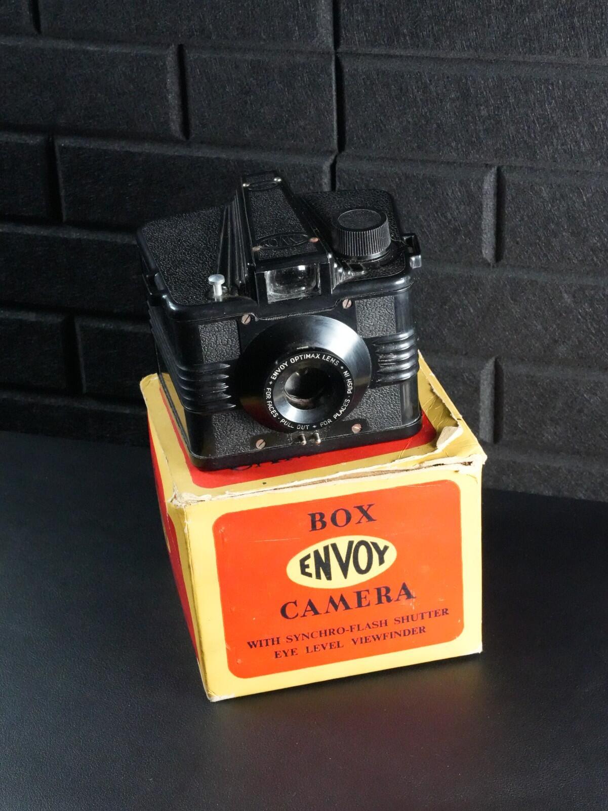Ensign Envoy Vintage 1950's Box Camera & Original Box - Faulty, Display | Repair
