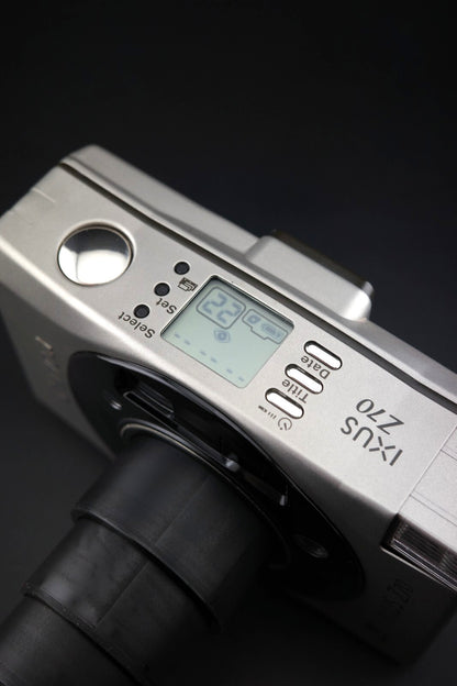 CANON Ixus Z70 Vintage 1990's APS Film Camera + Battery - Tested & Working