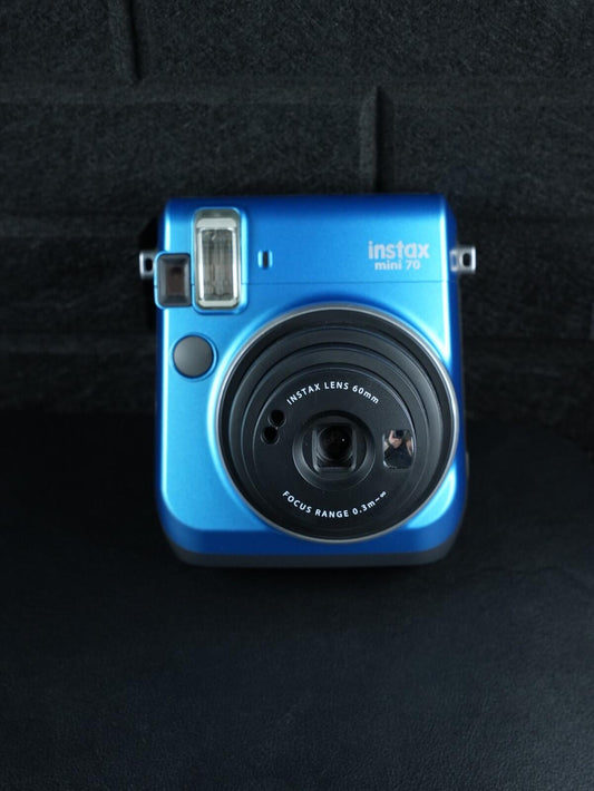 Fujifilm Instax Mini 70 Camera Instant Camera - Blue - Tested & Working (502)
