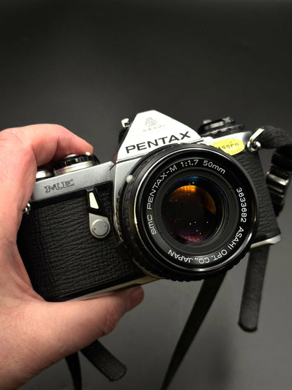Vintage Pentax ME 35mm Film Camera + Pentax 50mm F1.7 Lens - Read Details (B160)