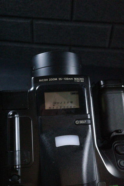 Ricoh Mirai Zoom 3 Vintage 1990's 35mm Film Bridge Camera 35-135mm - Working