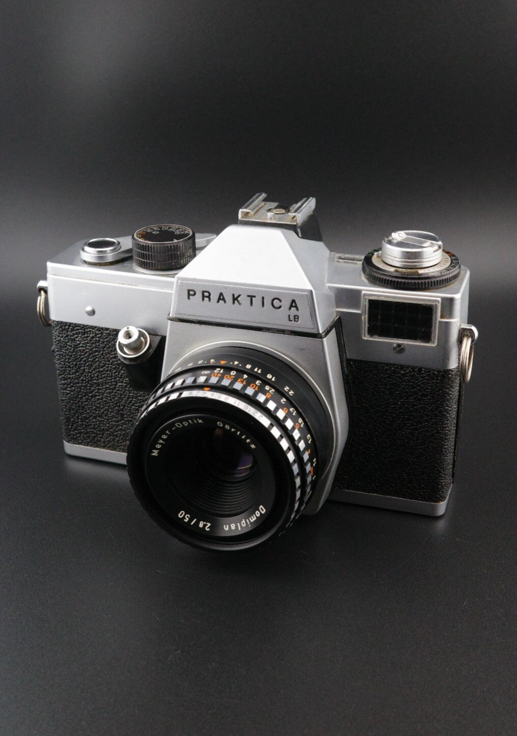 Praktica LB2 35mm SLR + Meyer Domiplan 50mm f2.8 M42 Film Film Tested & Working