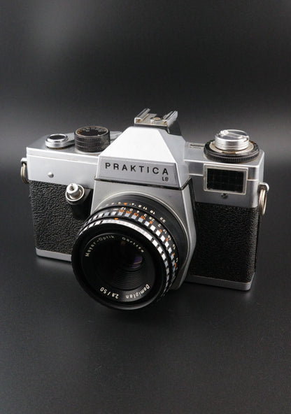 Praktica LB2 35mm SLR + Meyer Domiplan 50mm f2.8 M42 Film Film Tested & Working