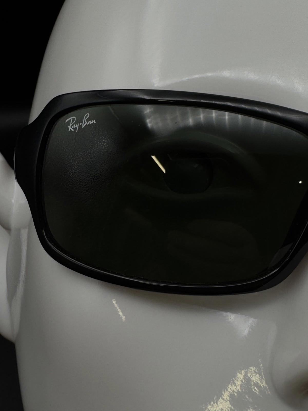 Ray Ban 4075 Men's Wraparound Sunglasses With G15 Glass Lenses